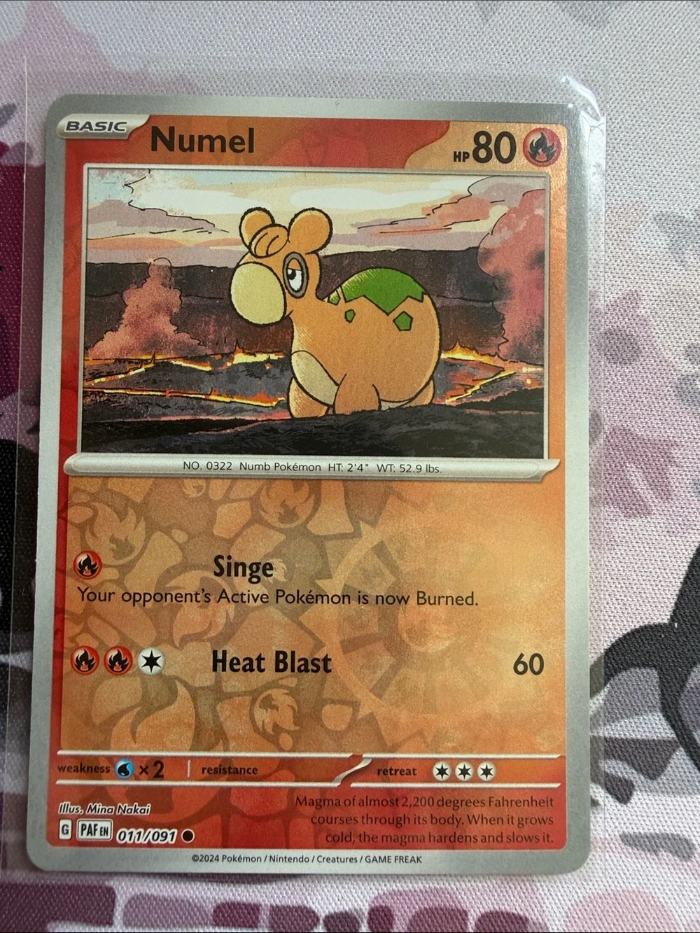 Numel & Camerupt Pokémon Evolution Reverse Holo Card Lot 🌋 | 4 Cards ✨5/$25✨